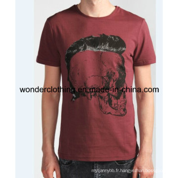 Coton d&#39;été Personnalisé Chaud En Gros Mode Impression Hommes T-Shirt